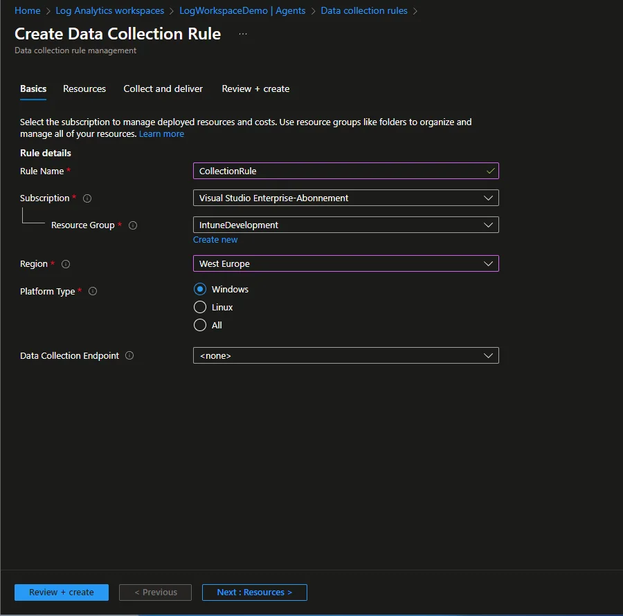 Azure Monitor Agent zur Überwachung von Windows-Geräten (1/2) – Einrichtung