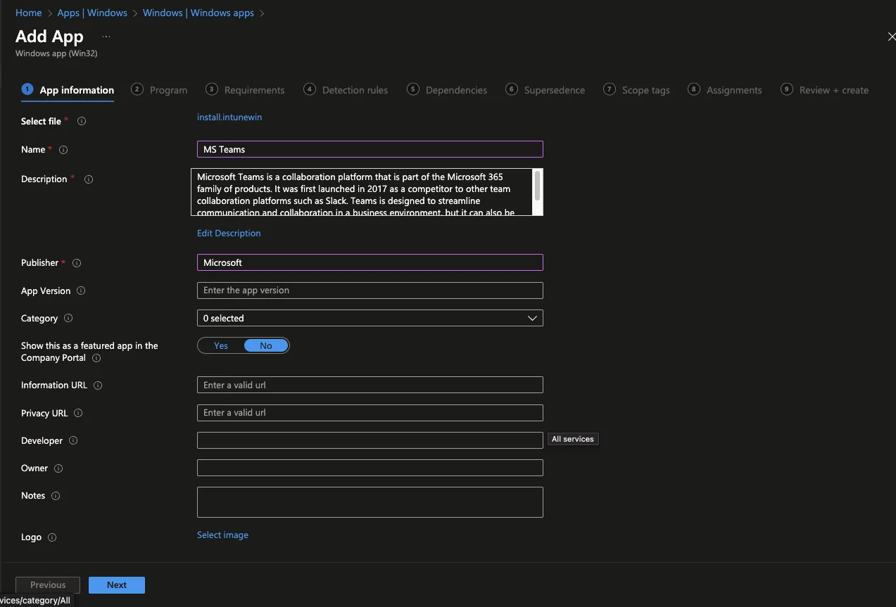 So aktivierst du die Deinstallationsfunktion im Company Portal