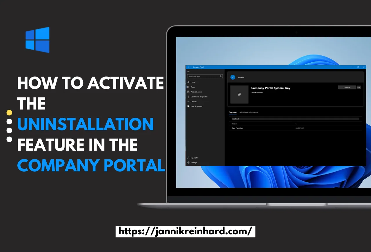 Deinstallationsfunktion im Company Portal