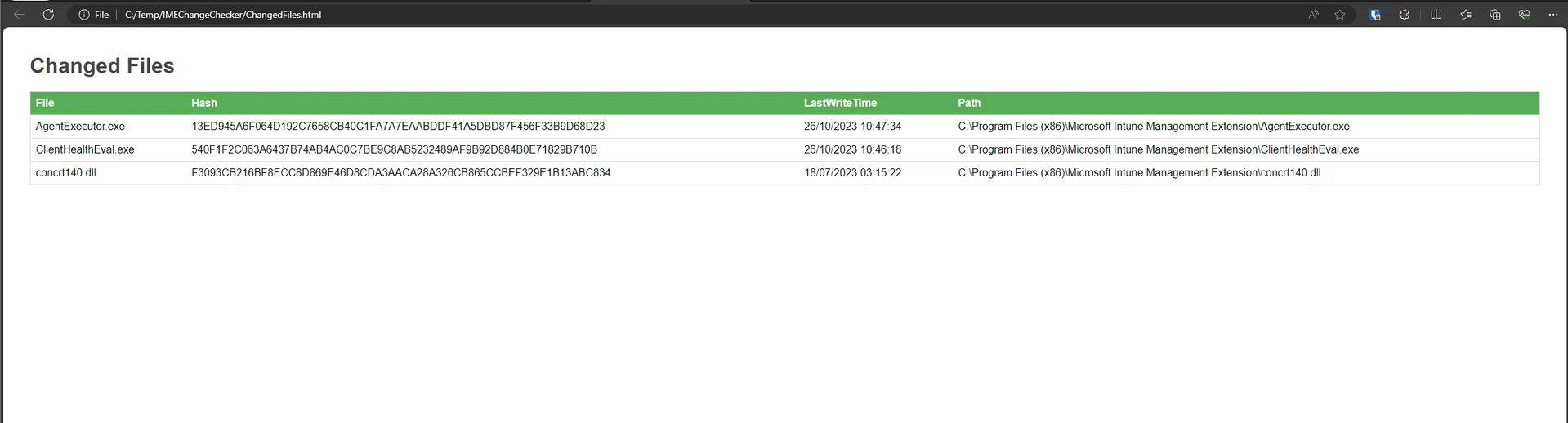 Neue Intune Management Extension Updates erkennen