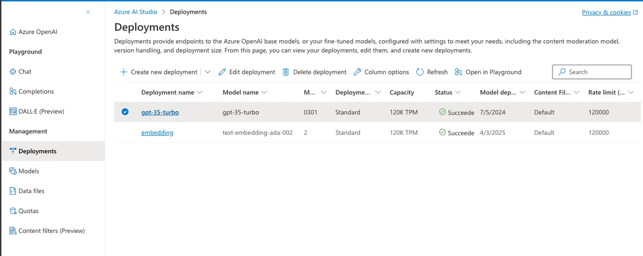 No-Code Intune Copilot im Azure OpenAI Studio erstellen