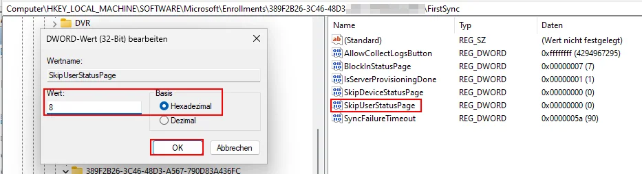 Geräte ohne Zurücksetzen erneut registrieren