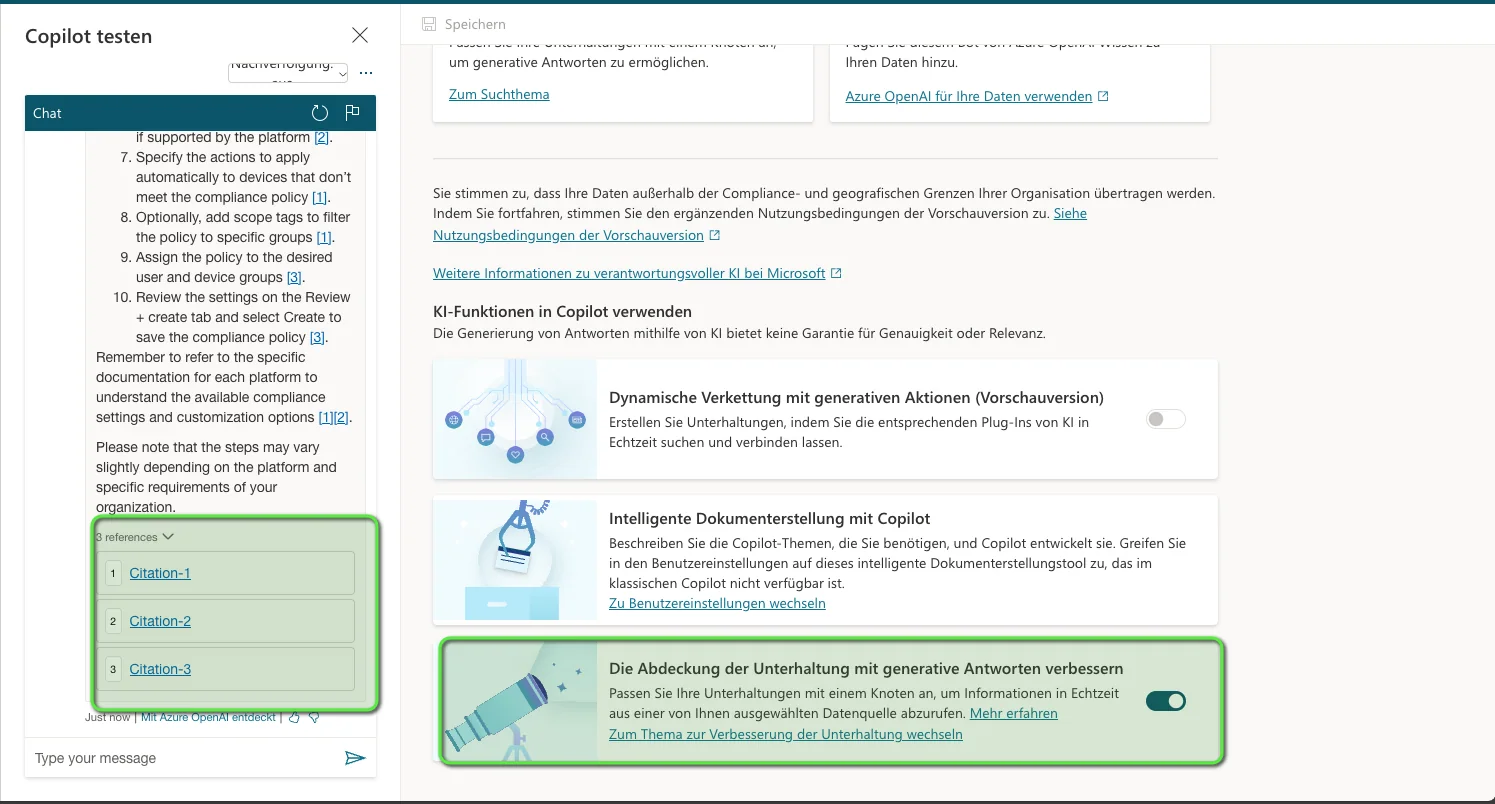 Einen Intune Copilot mit Microsoft Copilot Studio erstellen