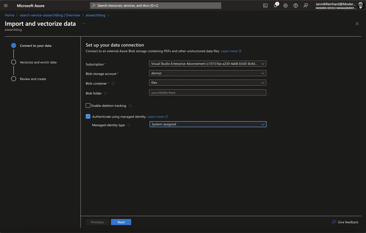 Azure AI Search: Eine leistungsstarke KI-gestützte Suchmaschine bereitstellen