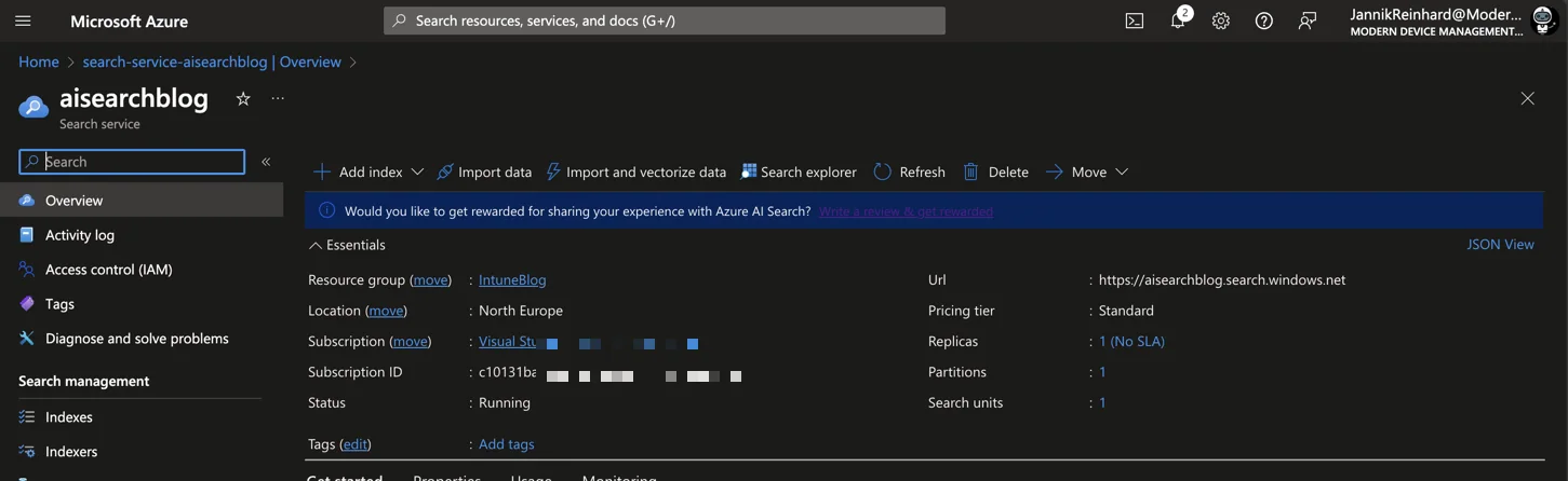 Azure AI Search: Eine leistungsstarke KI-gestützte Suchmaschine bereitstellen