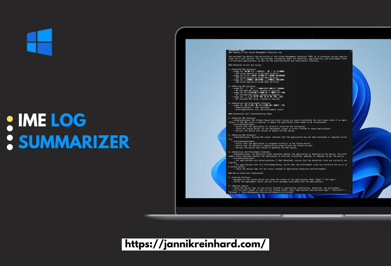 IME Log Summarizer für Microsoft Intune