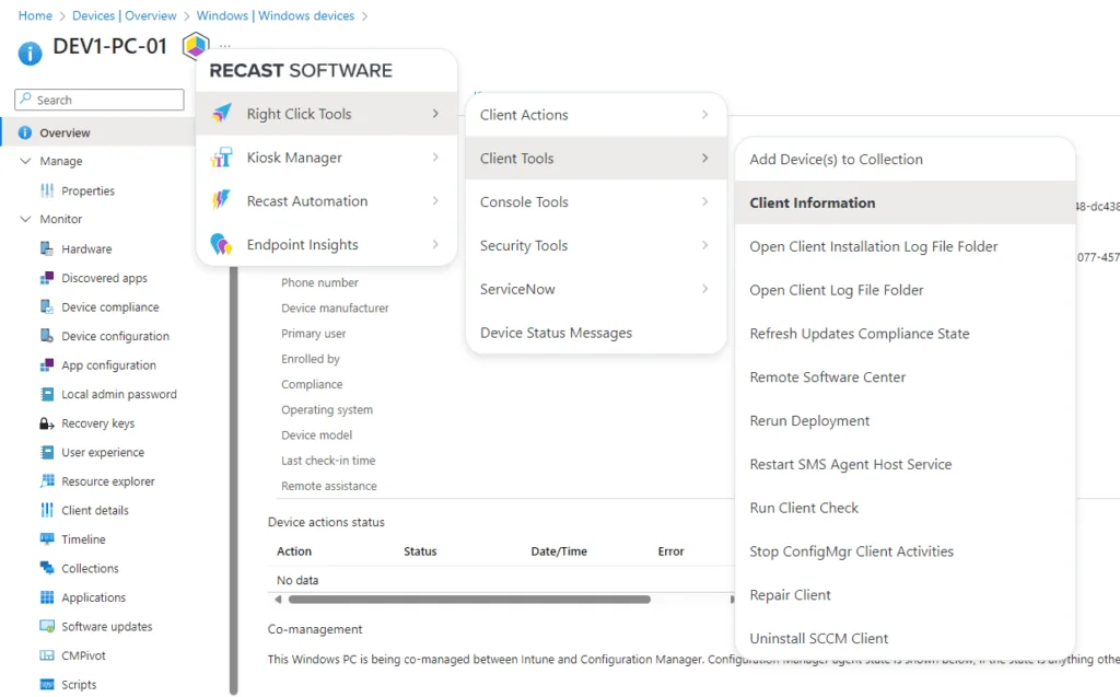 Right Click Tools for Intune Community Edition Browser-Erweiterung