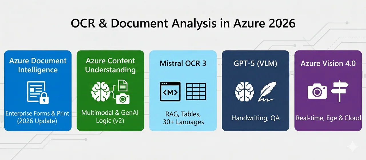 Vergleich von Dokumenten-OCR-Tools mit Papieren und KI-Icons