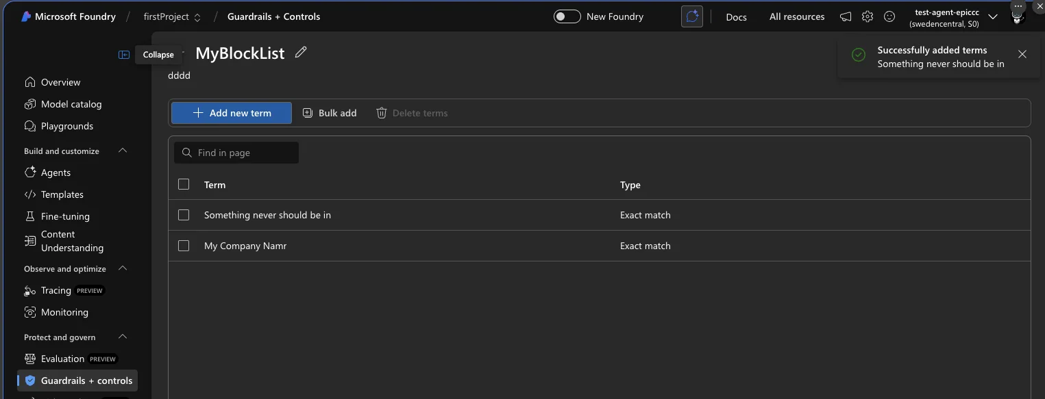 Diagramm des Azure AI Content Safety Filter-Workflows