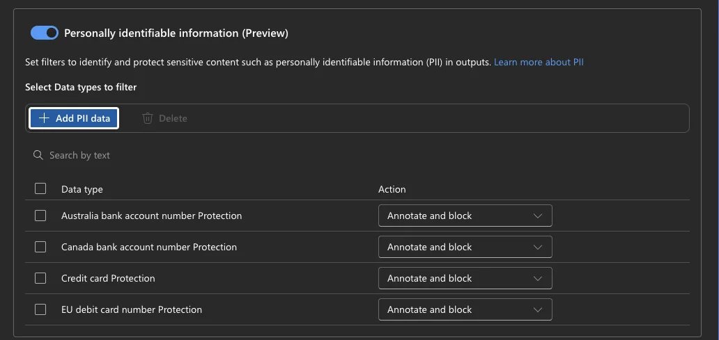 Azure AI Content Safety Filter- und Moderations-Workflow