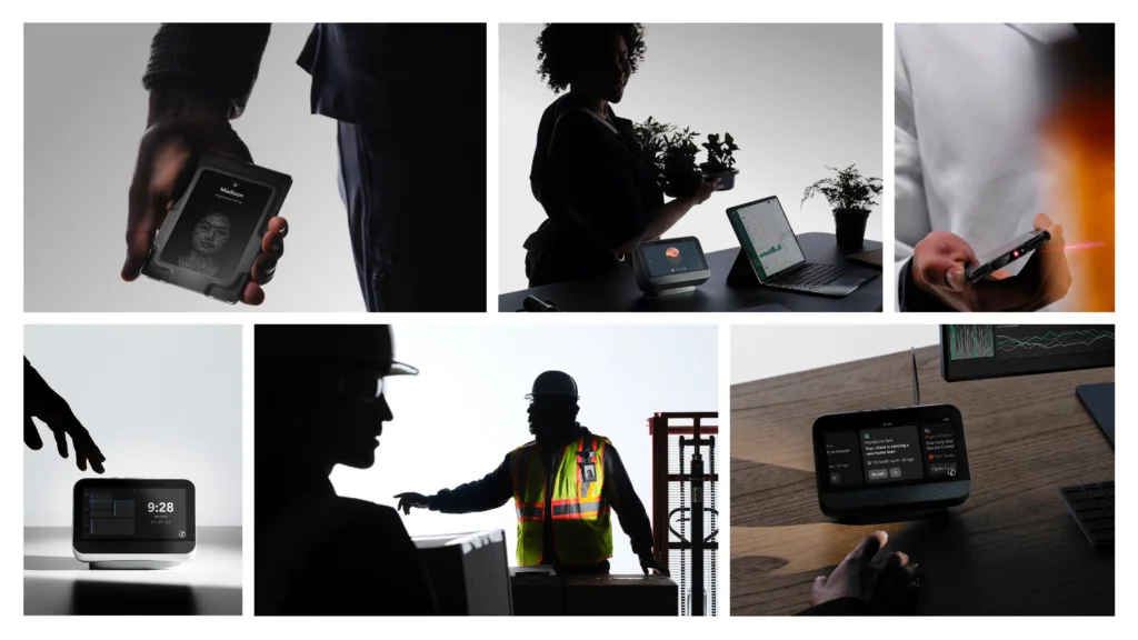 Microsoft Project Solara reference designs — agent-first badge and desk companion devices