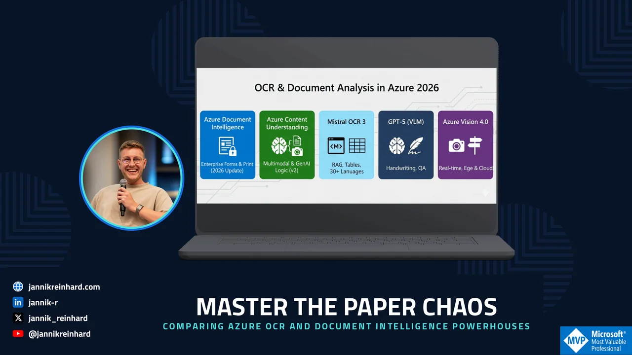 Azure OCR vergleichen: Document Intelligence, Mistral und GPT