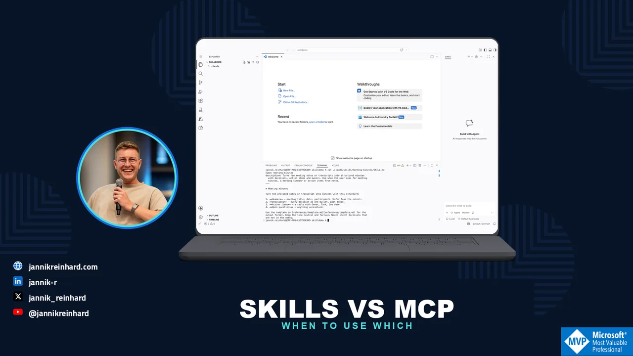 Agent Skills vs MCP: When to Use Which for AI Agents - Jannik Reinhard