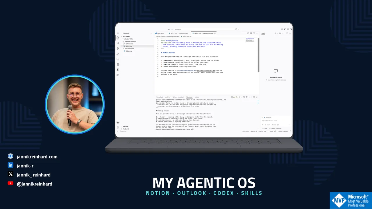 My Agentic OS: How I Run Notion, Outlook, Codex and OneDrive - Jannik Reinhard