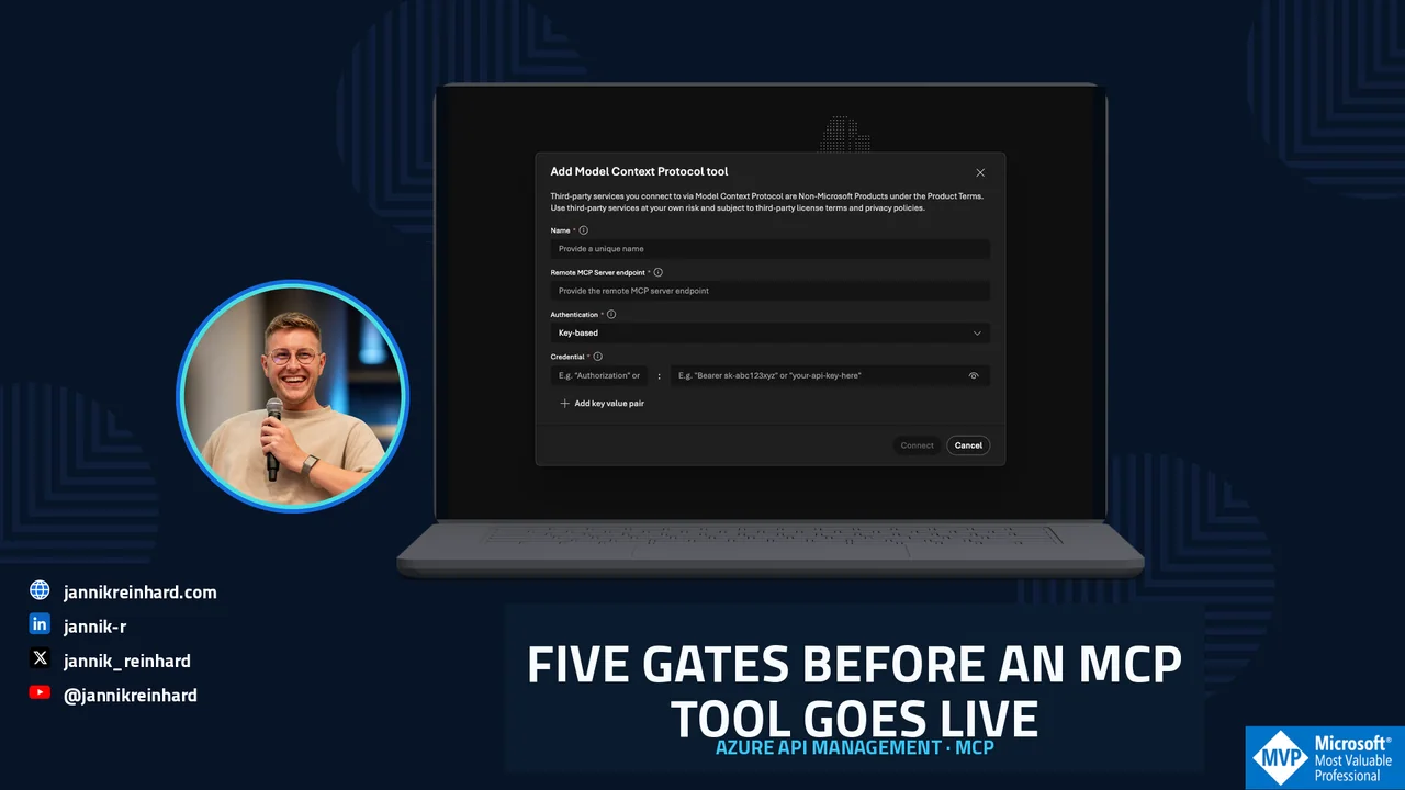 Five Gates Before an MCP Tool Reaches Production - Jannik Reinhard