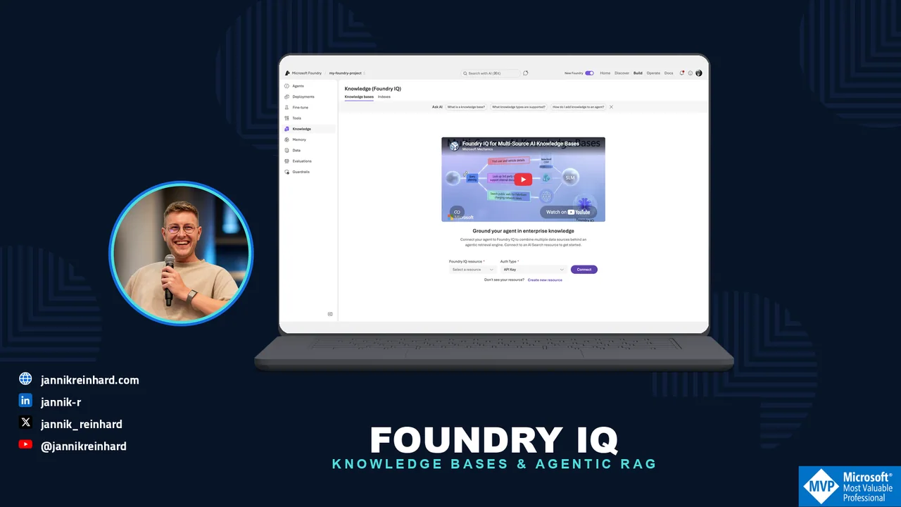 Foundry IQ Deep Dive: Knowledge Bases for AI Agents - Jannik Reinhard