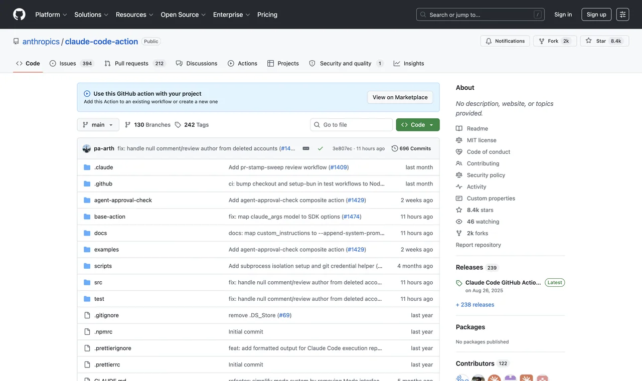 A GitHub issue with a comment “@claude explain what this repository does” and Claude’s