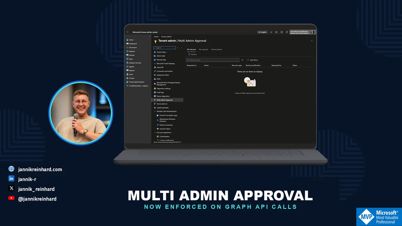Intune Multi Admin Approval Now Enforced on Graph API Calls - Jannik Reinhard