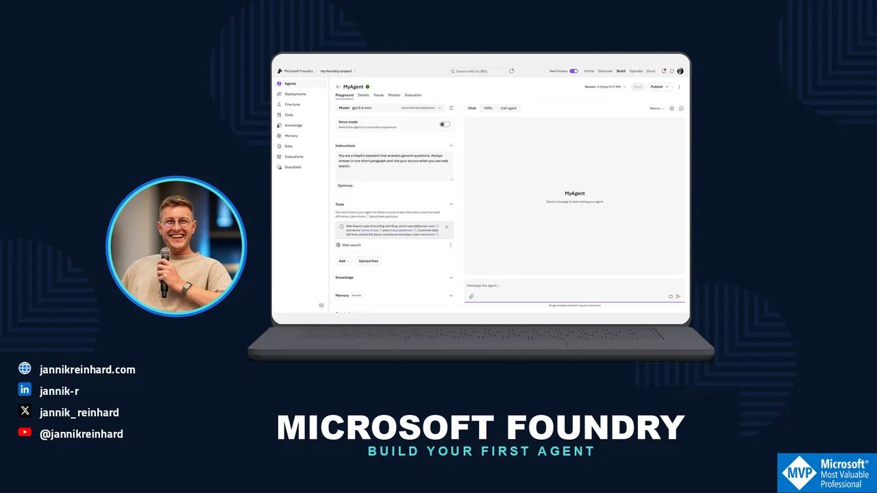 Build Your First AI Agent in Microsoft Foundry Step by Step