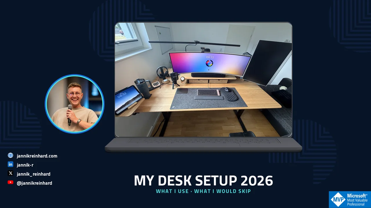 Desk Setup 2026: Every Product I Use and What I Would Skip - Jannik Reinhard