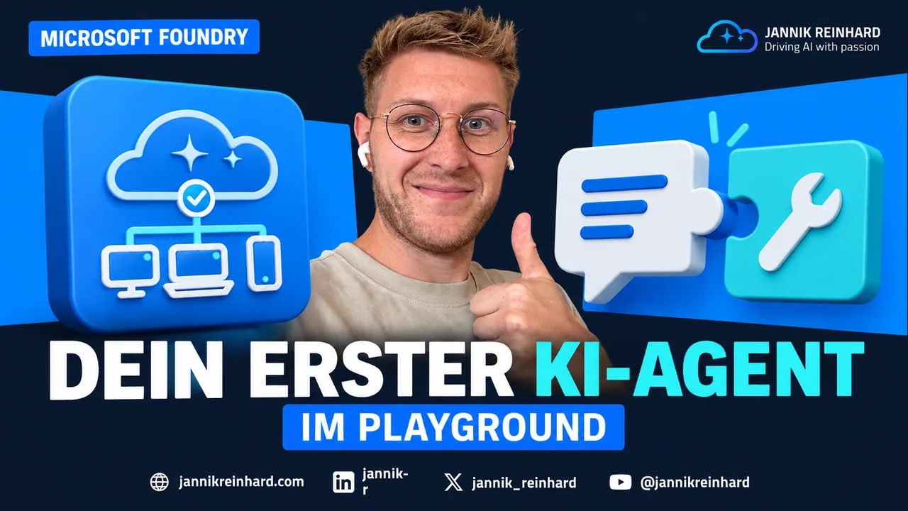 Microsoft Foundry Playground: Build and Test Your First Agent — video with Jannik Reinhard