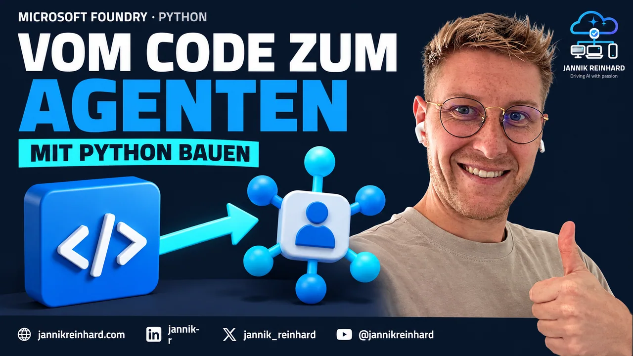 Microsoft Foundry Python Agents: Build a Policy Assistant — video with Jannik Reinhard