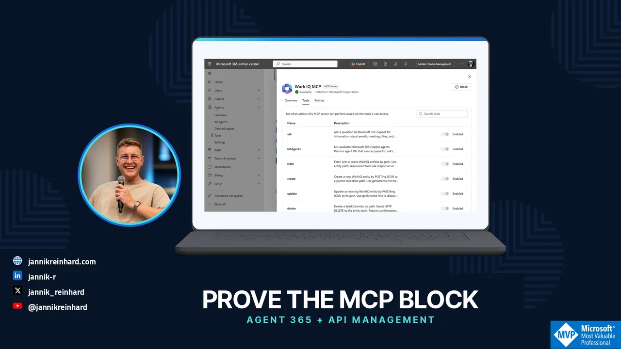 Agent 365 MCP Governance: Prove the Block, Not the Badge
