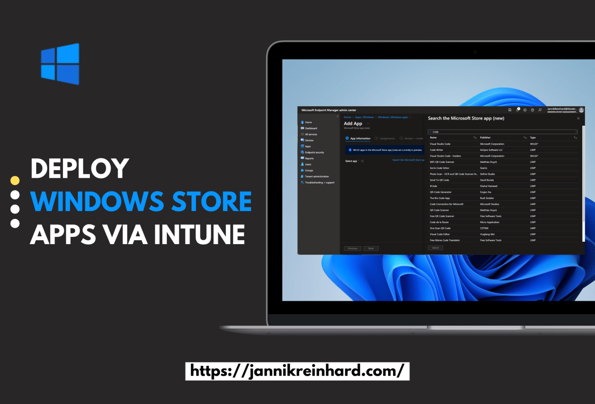Deploy Windows Store Apps via&nbsp;Intune