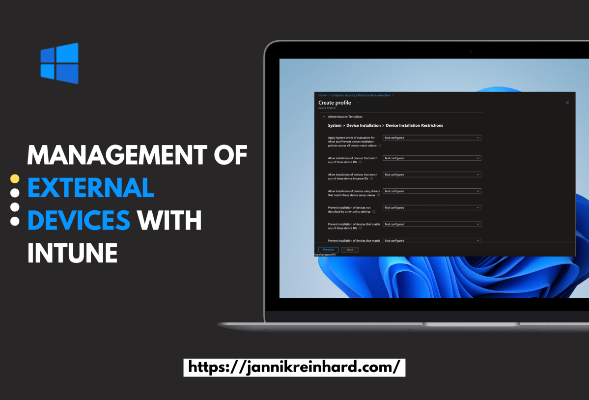 Management of external devices (peripherals) with&nbsp;Intune