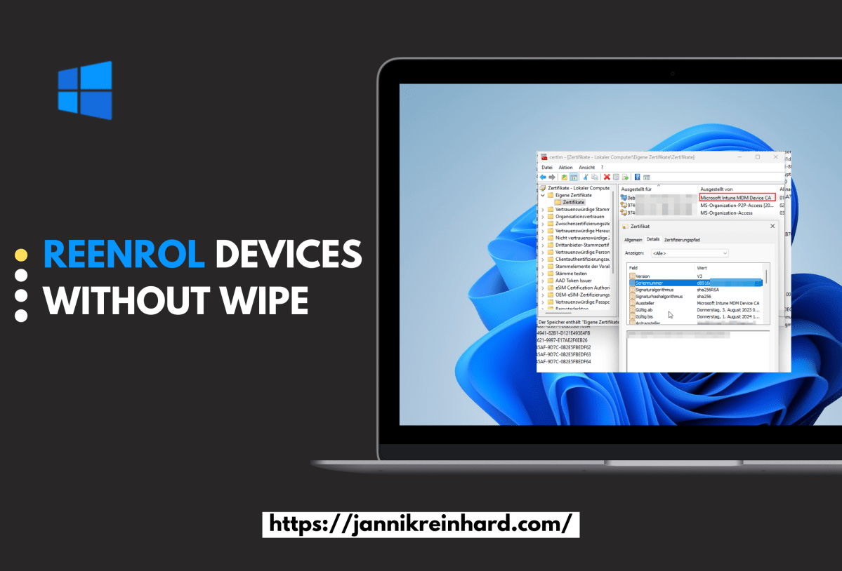 Reenrol devices without&nbsp;wipe